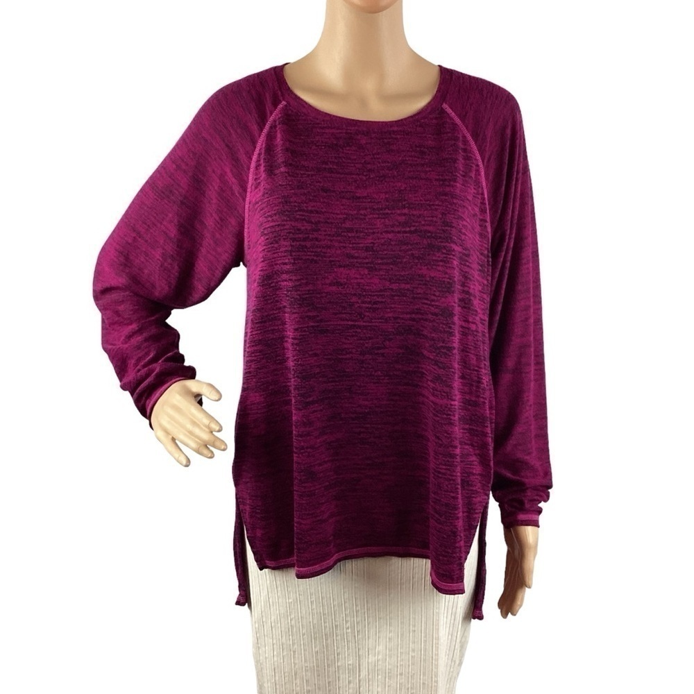 Michael Stars Top Size OS Purple Burnout